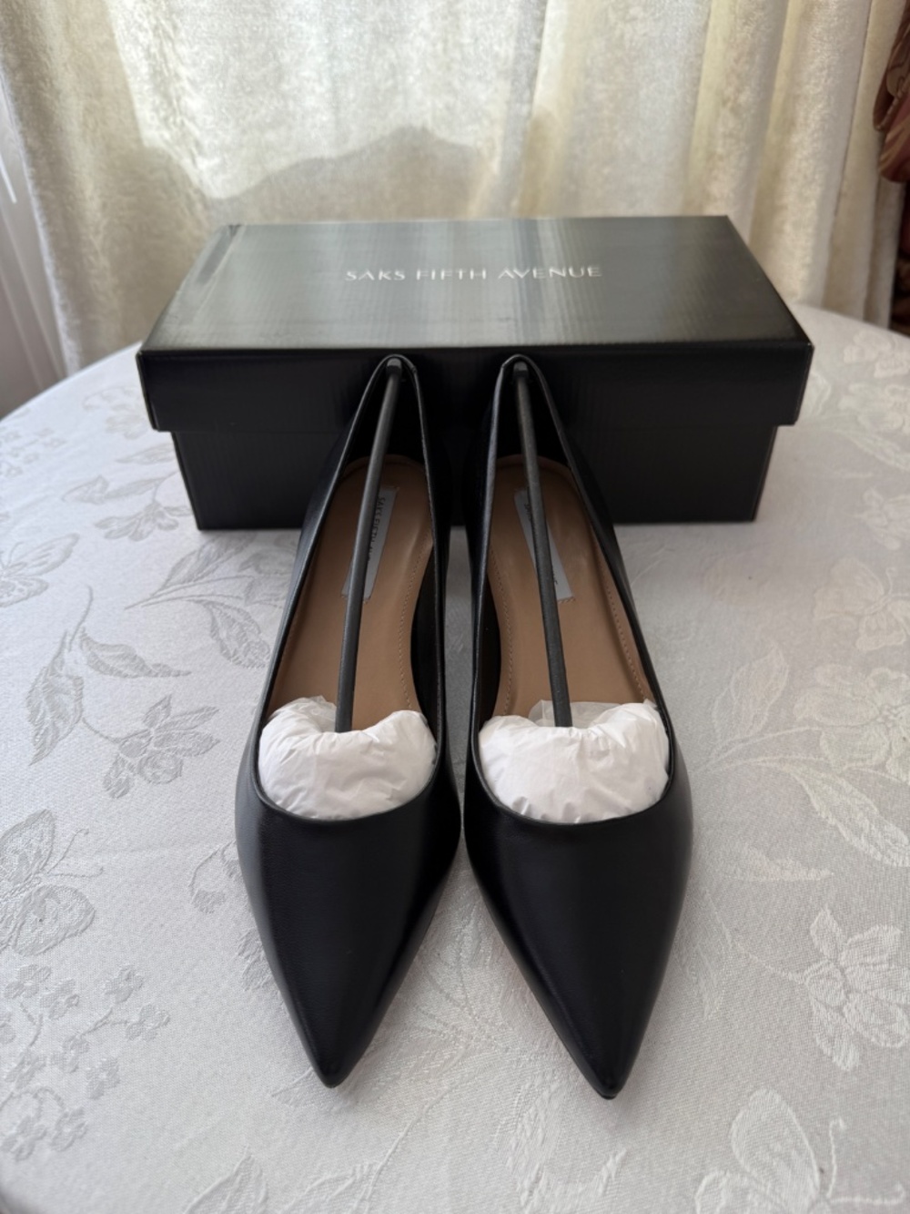 Saks Fifth Ave Black Pumps - Picture 2 of 4
